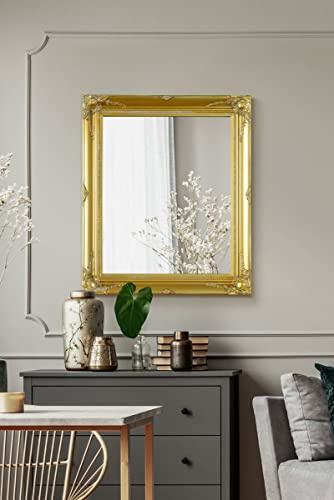 MirrorOutlet Stunning French Shabby Chic Gold Antique Style Decorative Swept Framed Poster.