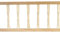 Dolls House Miniature 3 Pc 3x12in Turned Porch Railing Set #T7032