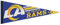 WinCraft Los Angeles Rams Big Logo Premium Football NFL Wimpel