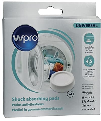 4x Wpro SKA202 Schwingungsdämpfer Schwingungsdämpferfüsse Gummifüße Anti Vibration Unterlage Kratzschutz Waschmaschine Trockner auch Whirlpool Bauknecht 484000008531