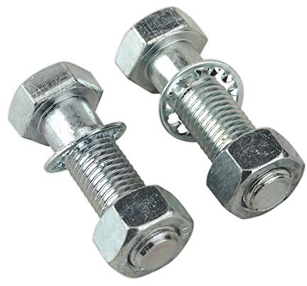 Sealey Tb27 Tow Ball Bolts and Nuts M16 X 55Mm Pack of 2
