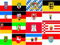 16 Deutsche Bundesländer auf 1ner Fahne Grösse 1,50x0,90m Flagge