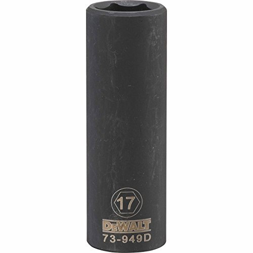 DEWALT DWMT73949OSP 6 Point 1/2'' Drive Deep Impact Socket 17MM