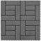 vidaXL 11x Terrassenfliesen 30x30cm 1m² Grau WPC Fliesen Holzfliesen Balkon