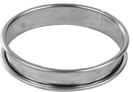 Gobel 834944 Cercle à Tarte Haut Inox Bords Roulés 18 cm, Argent