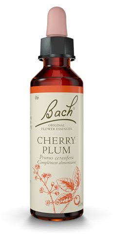 FLEURS DE BACH ORIGINAL - Cherry Plum No 6 - Pour plus de maîtrise - Aide à reprendre le contrôle de ses émotions - Élixir floral naturel pour le bien-être émotionnel - Compte-Gouttes 20ml - Vegan