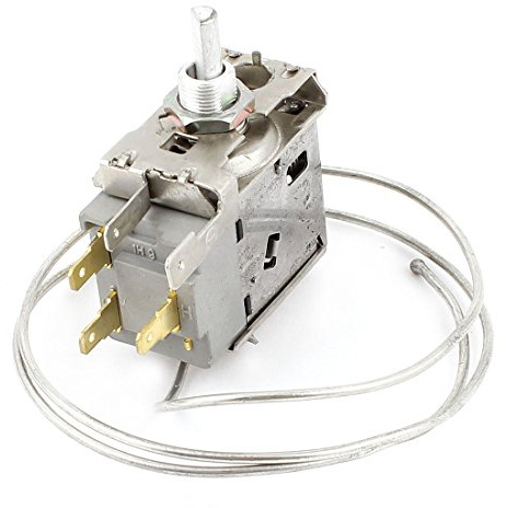 Sourcingmap WDF20 3 Pin 68cm Metal Cord Freezer Fridge Refrigerator Thermostat