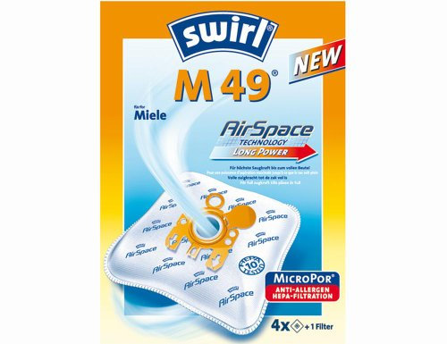 Swirl 191468 Staubsaugerbeutel passend für, M49, AirSpace MP Plus