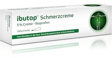 ibutop Schmerzcreme 5%, bei entzündlich-rheumatischen Erkrankungen und chronischen Gelenk- und Muskelschmerzen, mit Ibuprofen, entzündungshemmend, langanhaltend, Creme 150g