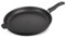 Original Gundel GUSS-BRATPFANNE INDUKTION flach, Ø 32 cm, Höhe 4,5 cm, BIOTAN-Oberfläche, PFOA-frei, Akku-Therm Boden - abnehmbarer Designer-Stiel