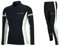 Airtracks Herren Winter Laufset Thermo Laufhose Lang Laufshirt Langarm Sweatshirt Fleece Funktionsshirt Sport Langarmshirt Jogginghose Leggins - schwarz - M