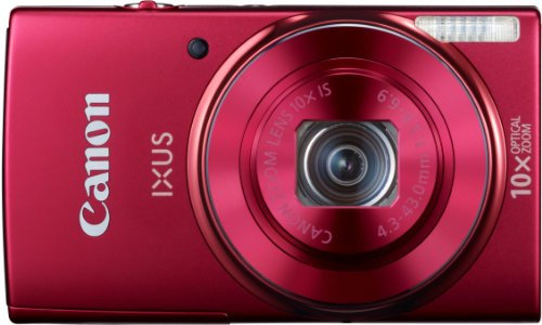 Canon IXUS 155 Digitalkamera (20 MP, 10-Fach Opt. Zoom, 6,8cm (2,6 Zoll) LCD-Display, HD-Ready) rot