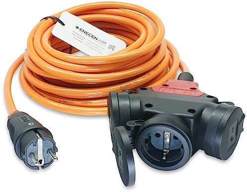 Verlängerungskabel 230V/16A IP44 PUR H07BQ-F 3x2,5 mm² mit Vollgummi ST/3-Wege KU KD 10m