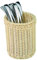 APS 40130 Besteckkorb ECONOMIC, Ø 12 cm, Höhe 15 cm, Polypropylen, beige