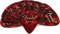Fender Premium Celluloid Guitar Picks 351 Shape, Stocking Stuffers, Guitar Accessories, Red Moto, Medium, 12-Pack