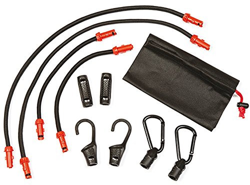Ring RLS10 Bungee Clic 10 Piece Set - Adjustable Load Securing Bungee Set with Interchangeable Connectors, for DIY, Camping, Travel, Trade and More