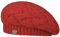 LIERYS Baskenmütze Jesila Damen - Strickmütze mit Schurwolle - Made in Germany - One Size 54-59 cm - Französische Damenbaske - Wollmütze Herbst/Winter - Mütze rot One Size