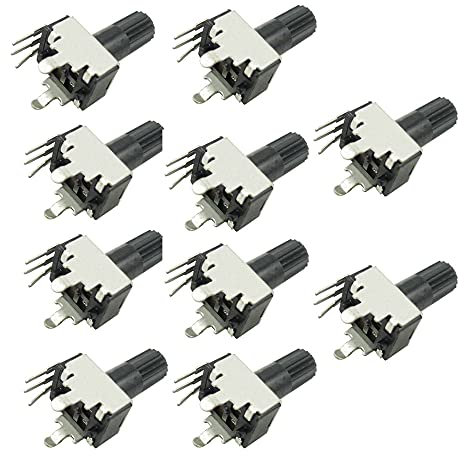 Aihasd 10PCS 10K RV09 Type Vertical Adjustable Potentiometer Resistance