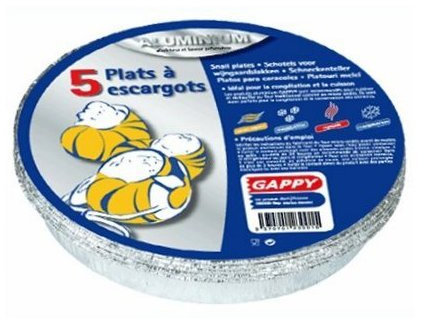 Générique Plats en alu pour escargots x 5