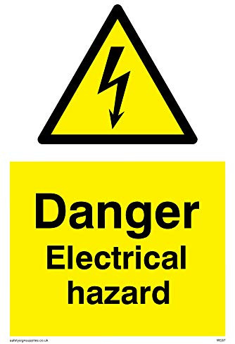 Viking Signs WE67-A6P-V englisches Schild „Danger Electrical Hazard, Vinyl, 150 x 100 mm (H x B)