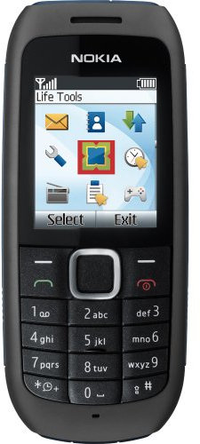 Nokia 1616 Orange - Telefono cellulare con pagamento in tempo reale, colore: Nero