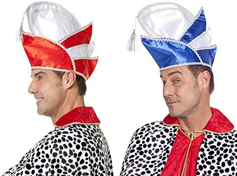 Stekarneval Rot Hut, 100% Polyester, Unisex-Erwachsene, Maskerade, Militär