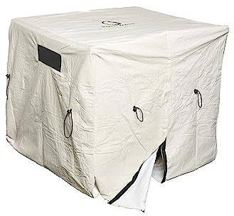 Climate Shield Outdoor Solutions Inc Pool Heater Cover – Heavy-Duty Vinyl, Mesh Vents, Insulated Pool Equipment Cover for Winter Protection, Fits Pool Heat Pump & Filter