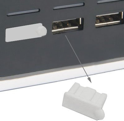 SM-PC®, 4Stk. USB Stopfen Staubschutz USB Buchse Typ A weiß #042