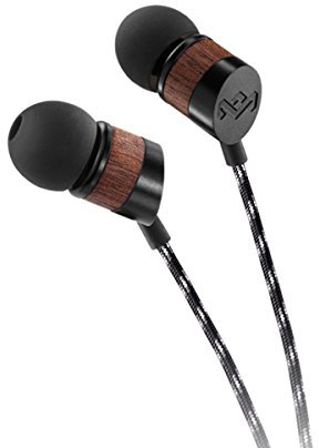 House of Marley Uplift In-Ear Kopfhörer - Geräuschisolierung, Freisprecheinrichtung durch Mikrofon, 8mm Dynamic Treiber, 1-Knopf Steuerung, Ohrstöpsel in 3 verschiedenen Größen - Midnight