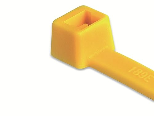 HellermannTyton 116-08014 T80R-N66-YE-C1 Cable Ties 210 mm 4.60 mm Yellow Pack of 100