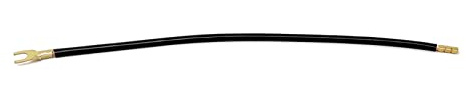 Verdrahtungsbrücke, Gabelkabelschuh/Aderendhülse, schwarz, 6 mm², 350 mm lang, 1 Stück