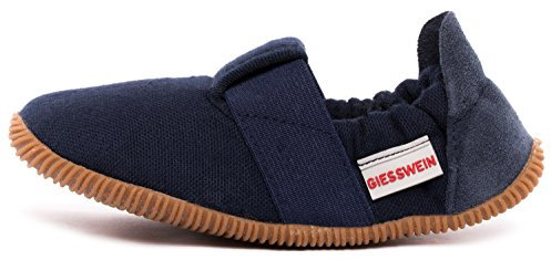 GIESSWEIN Söll - Slim Fit, Flache Hausschuhe Unisex Kinder, Dk Blau 548, 23 EU