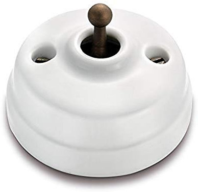 Fontini - Dimmbarer Schalter 10 A 250 V Porzellan Patine Pack
