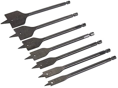 Silverline 633800 7 mèches plates de plombier 10-40 mm