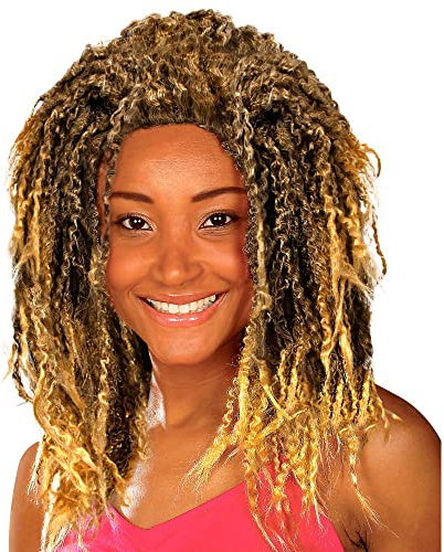 W WIDMANN MILANO Party Fashion R0942 - Perücke Rasta, blond, Jamaikaner, Rastaman, Reggae, Karneval, Mottoparty