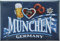Kühlschrankmagnet - MÜNCHEN Germany BREZEL BIERGLAS Herz - Gr. ca. 8cm x 5,5cm - 38752 - Küchenmagnet