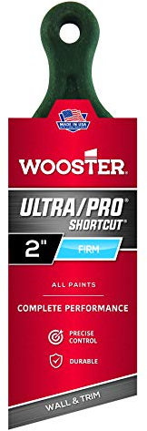 Wooster Brush 4187-2 Ultra/Pro Firm Shortcut Angle Sash Paintbrush, 2-Inch, Brown,Green,Purple, 2 inch