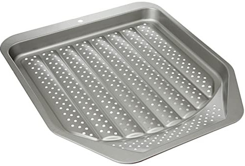 Faringdon Collection Bakers Pride - Bandeja de Horno Perforada para Patatas Fritas (Acero al carbón, Superficie Antiadherente, 39 x 34 x 3 cm)
