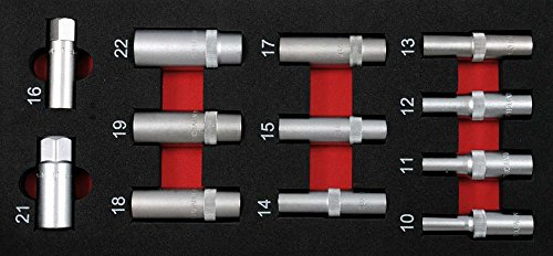 Projahn Stecknuss Einlage 12-teilig 1/2 Zoll tiefe Nuesse 5999-431