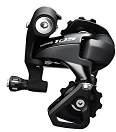 SHIMANO Rear Mech 105 5800 11s SS BK, Black