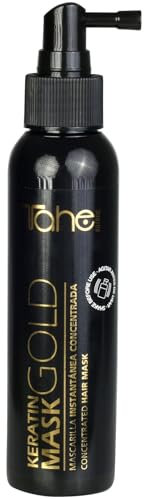 Tahe Keratin Gold Mascarilla concentrada de efecto instantáneo sin aclarado con Oro líquido y Queratina, 125 ml