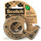 Scotch Magic Green Nastro Adesivo Invisibile, 19x20 mm - Include 1 Dispenser di Plastica 100% Riciclata Ricaricabile, Multiuso per Casa, Ufficio e Scuola
