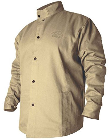 REVCO Black Stallion Revco BSX BXTN9C Khaki Fire Resistant Cotton Welding Jacket, Large
