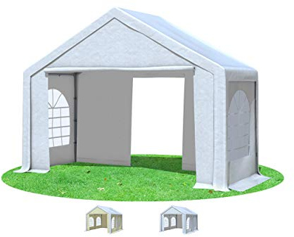 Stabilezelte Partyzelt 4x2m Modular Professional PVC 500 g/m² mit Fenster Weiss