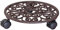 Wagner Soporte con Ruedas para Plantas Antik Ø 29 x 6,5 cm I Carro para Plantas y Flores para Uso Exterior + Interior I Carro de Hierro Fundido, Cobre, 2 Frenos I Capacidad de Carga 50 kg - 20092501