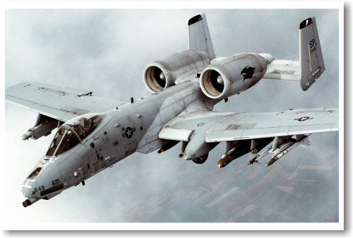Airforce A-10 Thunderbolt Warthog – New Military Us Air Force Poster