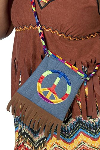 Wilbers NEU Tasche Hippie mit Peace-Symbol, jeansblau