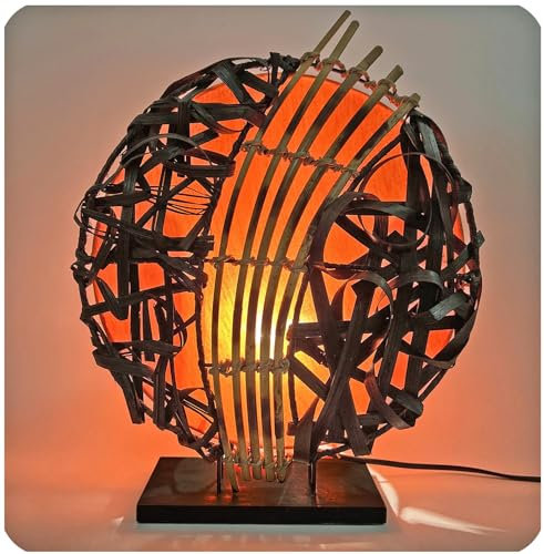Simandra Deko-Leuchte Stimmungsleuchte Stehleuchte Tischleuchte Tischlampe Bali Asia Feng Shui Color Orange