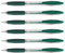 BIC Set 6 Stifte Druckkugelschreiber ATLANTIS Classic pte Moy. 1 mm grün