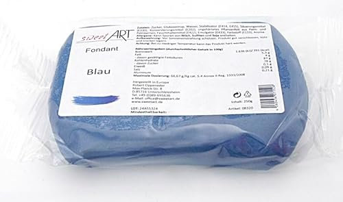 Rollfondant sweetArt 250 g Blau